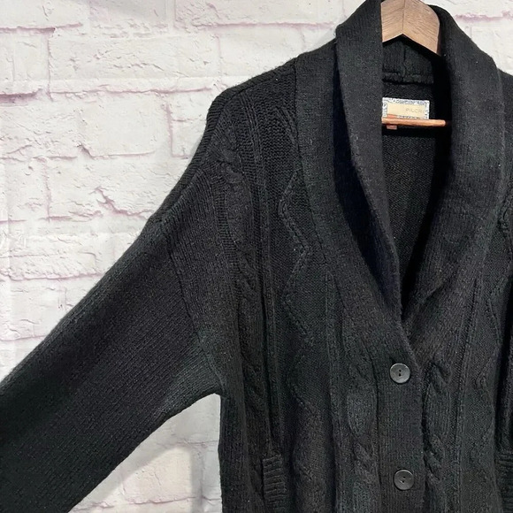 Pilcro Anthropologie Collared Cable Knit Cardigan Soft Comfy‎ Size Large - Picture 5 of 14
